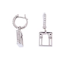 Earrings Loving Palladio  Woman 3D in Silver Zircone ORB04 SERLIANA - ORB04 SERLIANA